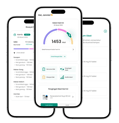 Tampilan aplikasi RawatDiri di ponsel