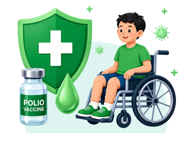 Ilustrasi Poliomielitis